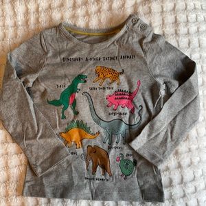 New w/o Tags! Mini Boden Girls Dinosaur shirt size 2-3 years